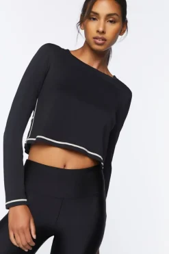 Active Long-Sleeve Crop Top