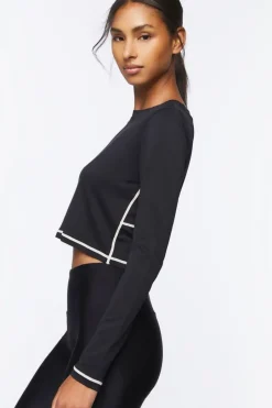 Active Long-Sleeve Crop Top