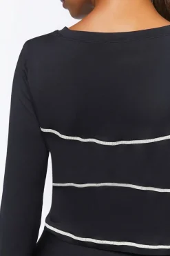 Active Long-Sleeve Crop Top