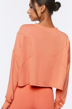 Active Long-Sleeve Crop Top