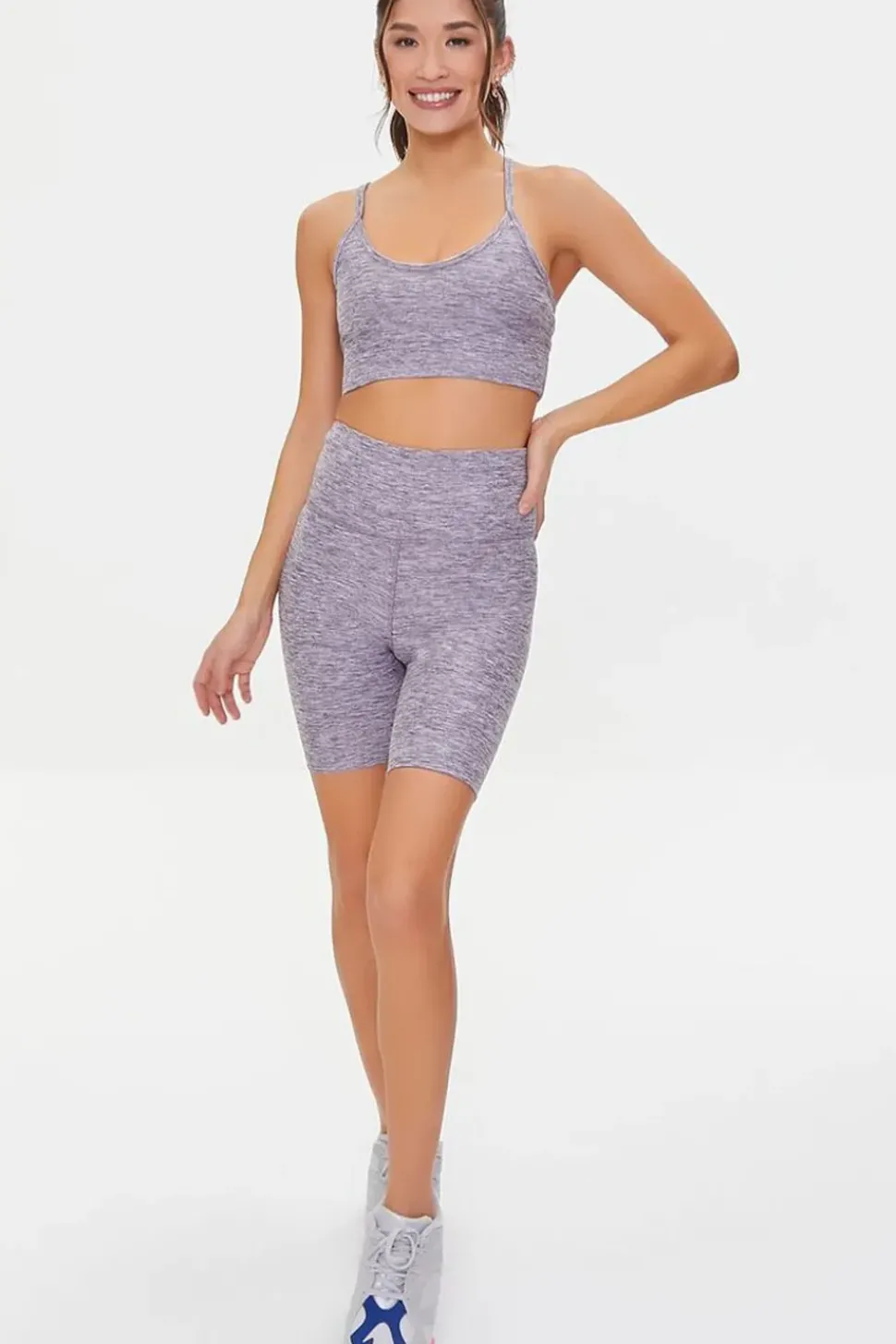 Active Marled Biker Shorts