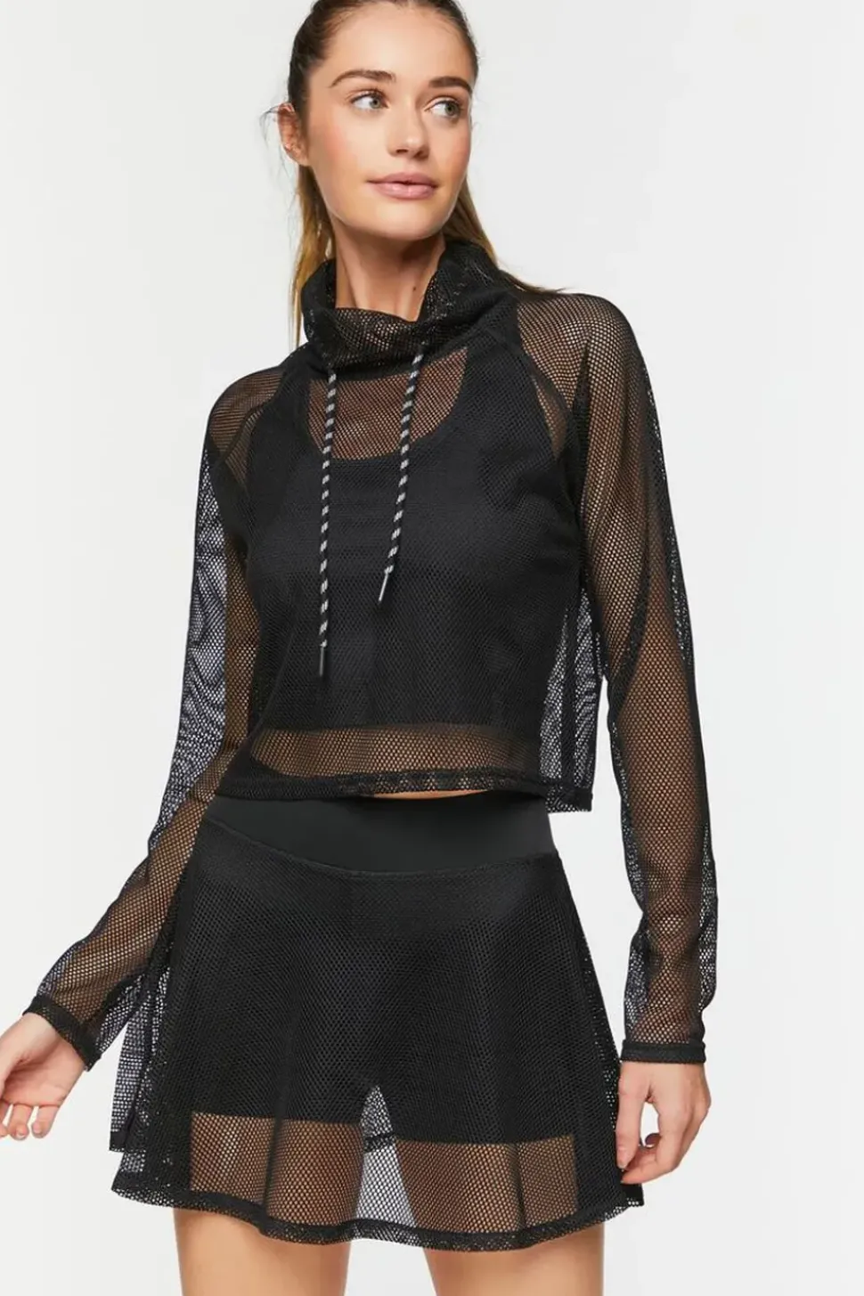 Active Mesh Netted Skort