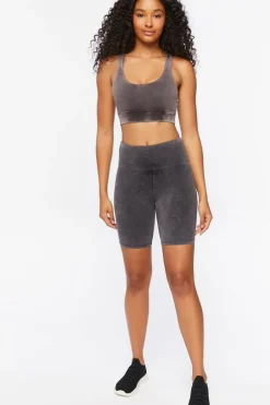 Active Mineral Wash Biker Shorts