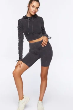 Active Mineral Wash Biker Shorts