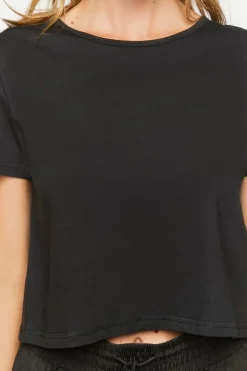 Active Open-Back Twisted Crop Top
