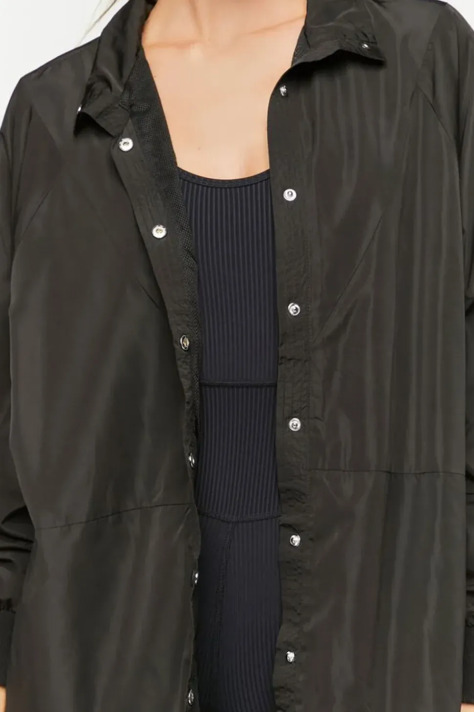 Active Oversized Dolphin-Hem Jacket