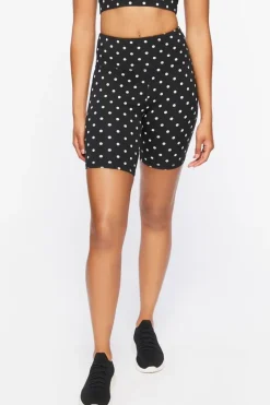 Active Polka Dot Biker Shorts
