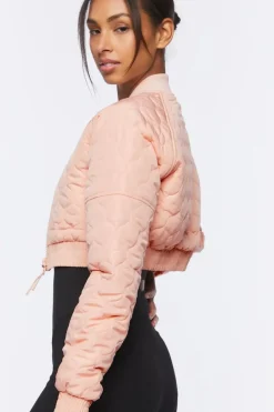 Active Quilted Bomber Jacket