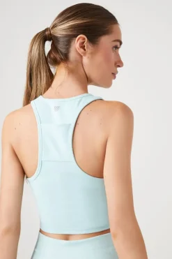 Active Racerback Cropped Tank Top