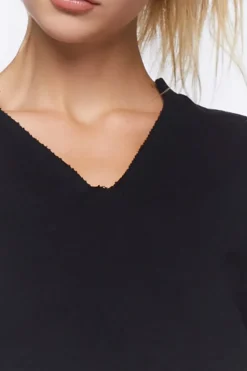 Active Raw-Cut Cropped Pullover