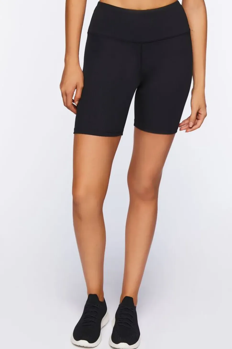 Active Ribbed Biker Shorts