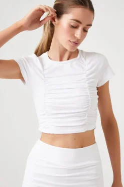 Active Ruched Cropped Tee