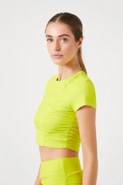 Active Ruched Cropped Tee