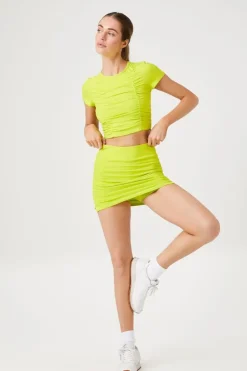 Active Ruched Cropped Tee