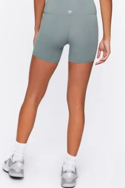 Active Ruched Drawstring Biker Shorts