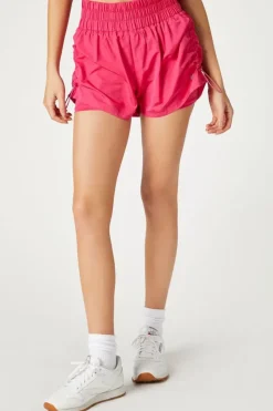 Active Ruched Drawstring Shorts