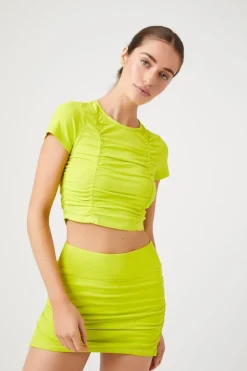 Active Ruched Mini Skirt