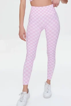 Active Seamless Checkered Leggings