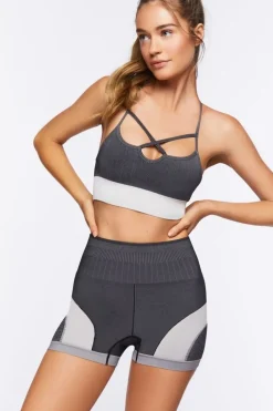 Active Seamless Colorblock Biker Shorts
