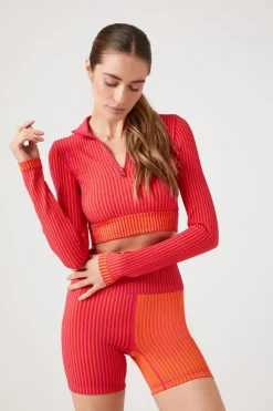 Active Seamless Colorblock Biker Shorts
