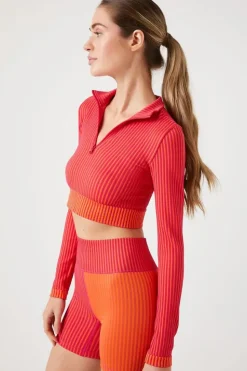 Active Seamless Colorblock Crop Top