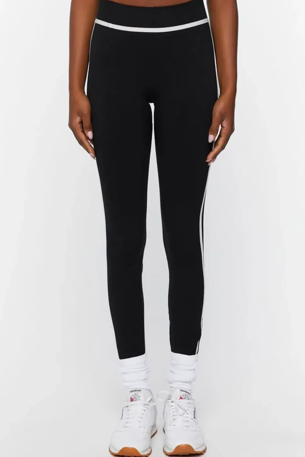 Active Seamless Contrast-Trim Leggings