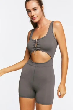 Active Seamless Cutout Romper