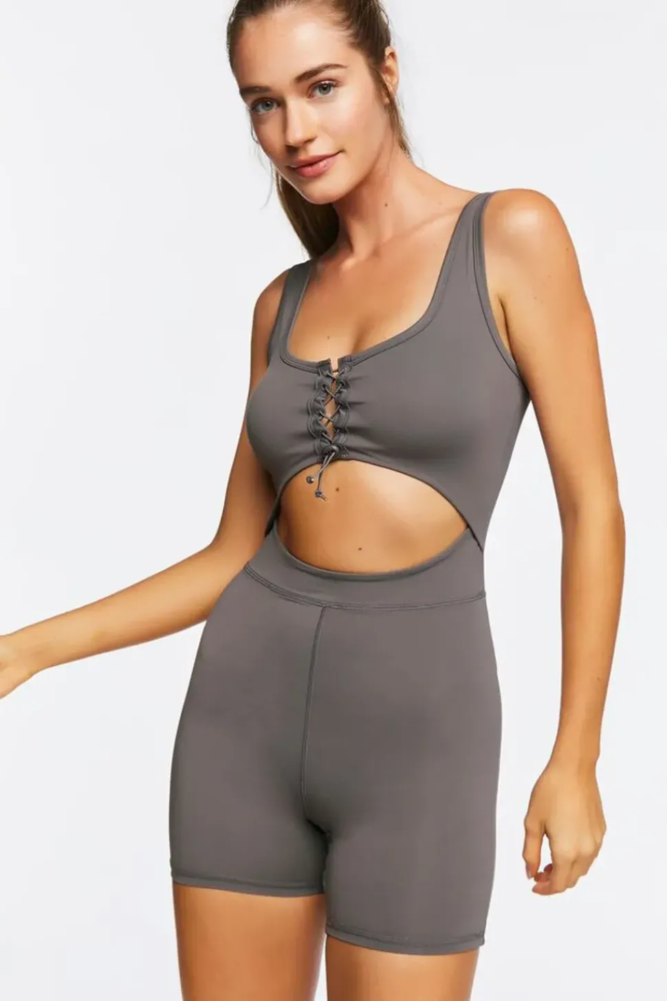 Active Seamless Cutout Romper