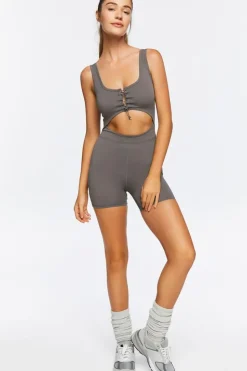 Active Seamless Cutout Romper