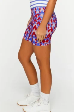 Active Seamless Geo Print Biker Shorts