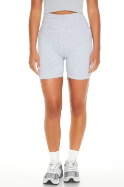 Active Seamless Heathered Biker Shorts