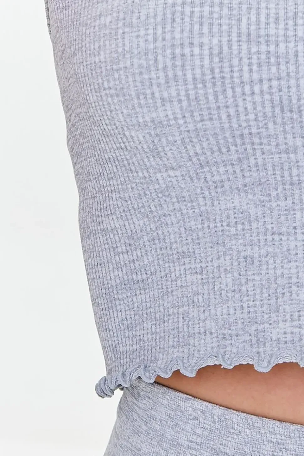 Active Seamless Lettuce-Edge Crop Top