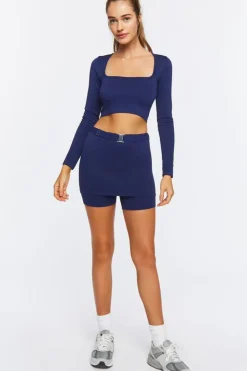 Active Seamless Long-Sleeve Crop Top