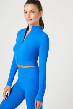 Active Seamless Textured Zip-Up Jacket