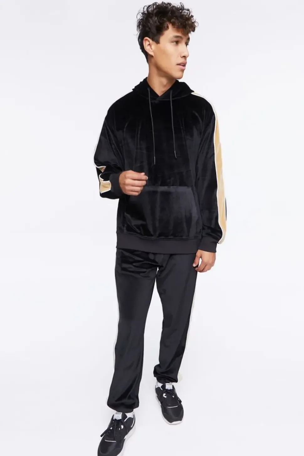 Active Side-Striped Velour Joggers