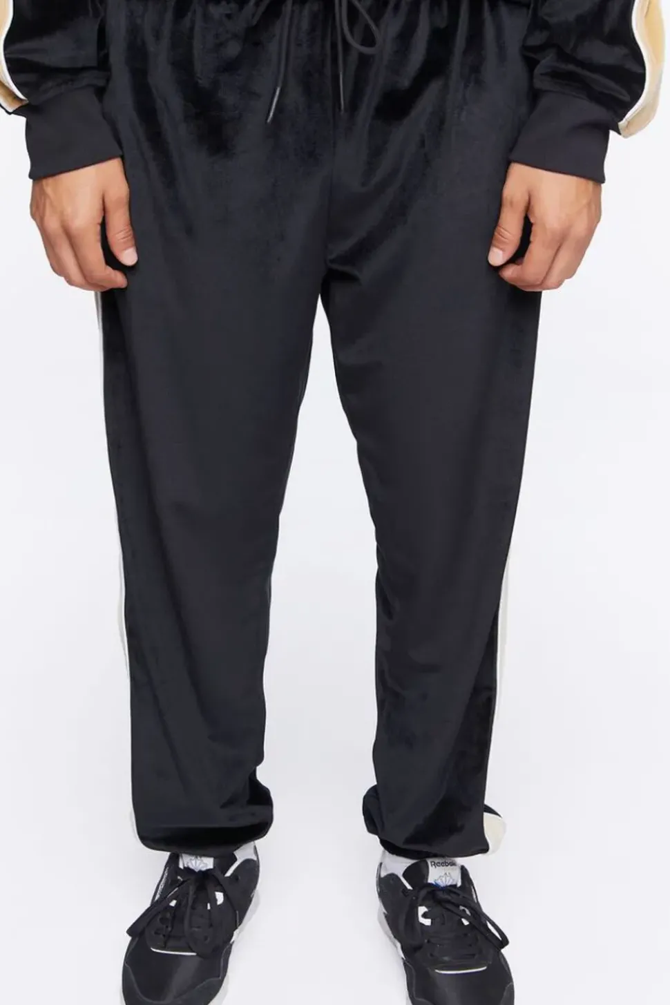 Active Side-Striped Velour Joggers
