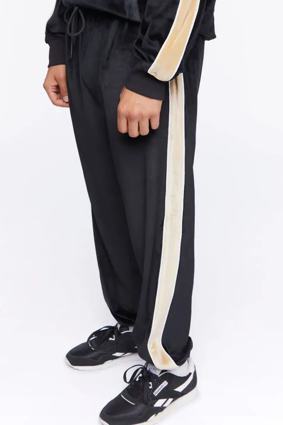 Active Side-Striped Velour Joggers