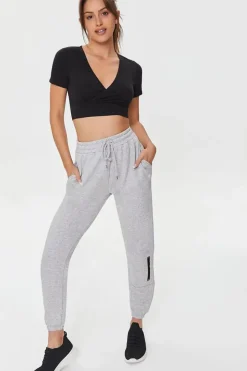 Active Surplice Crop Top