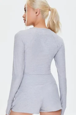 Active Thumbhole Crop Top