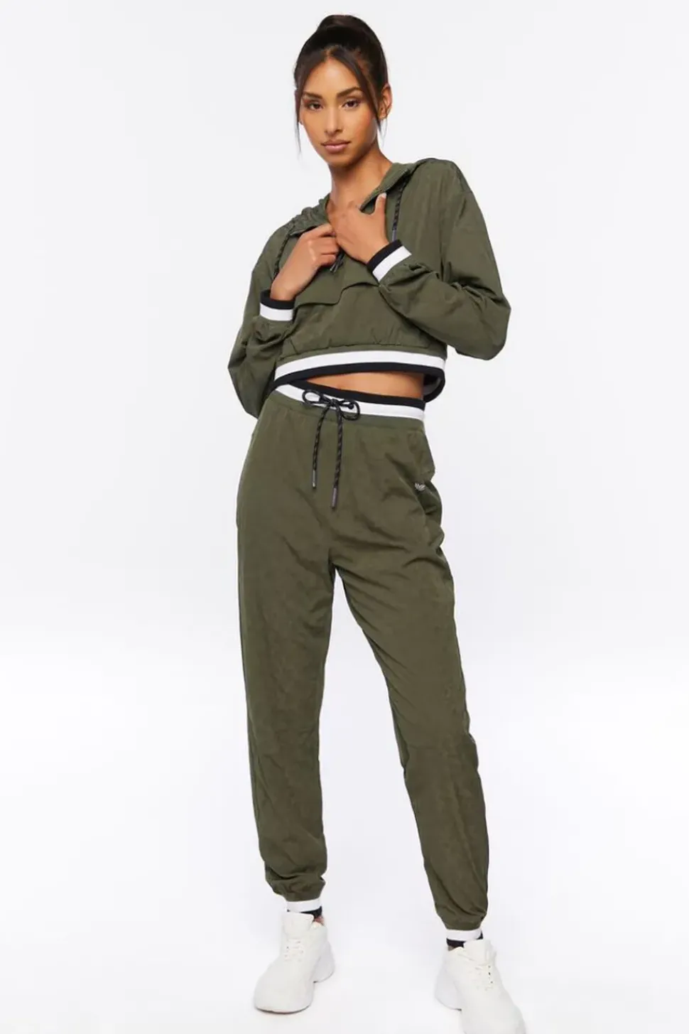 Active Varsity-Striped Anorak