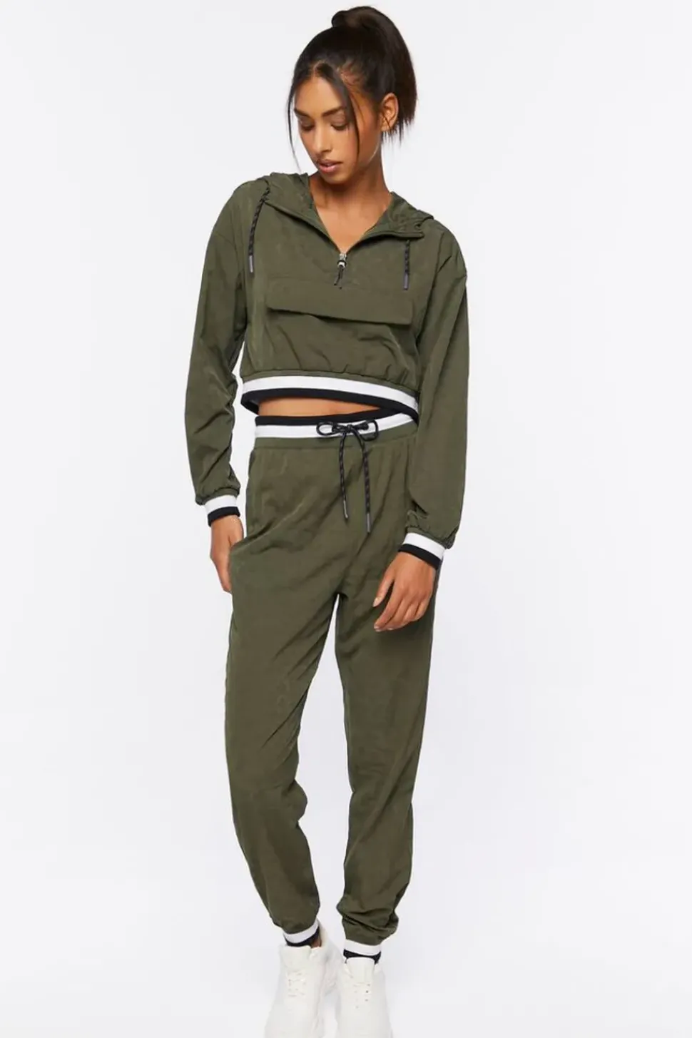 Active Varsity-Striped Drawstring Joggers