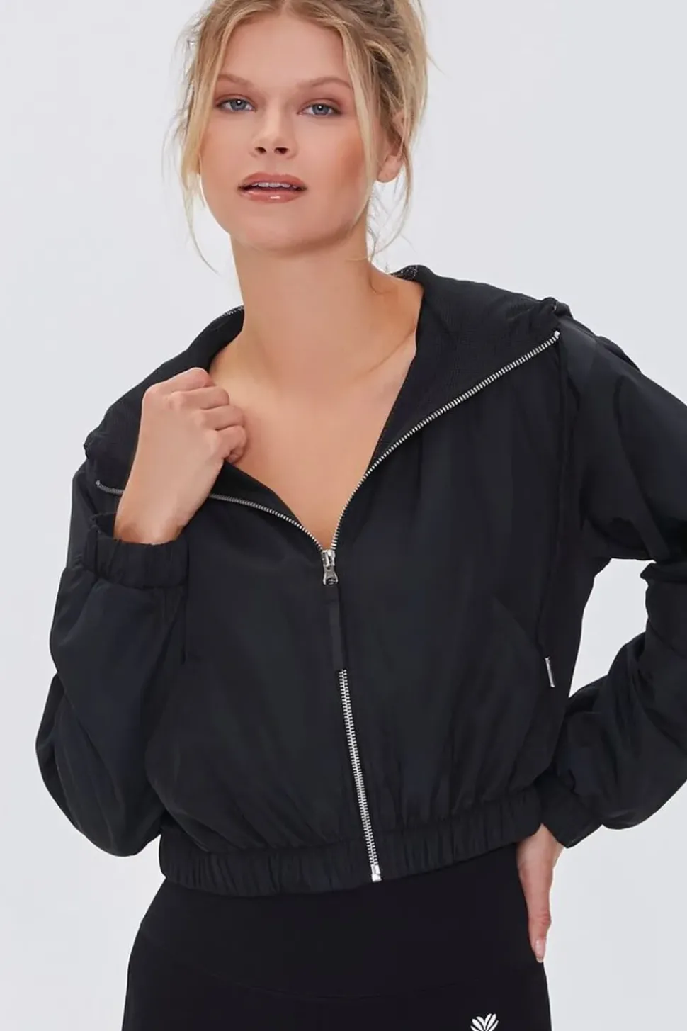 Active Zip-Up Hooded Windbreaker