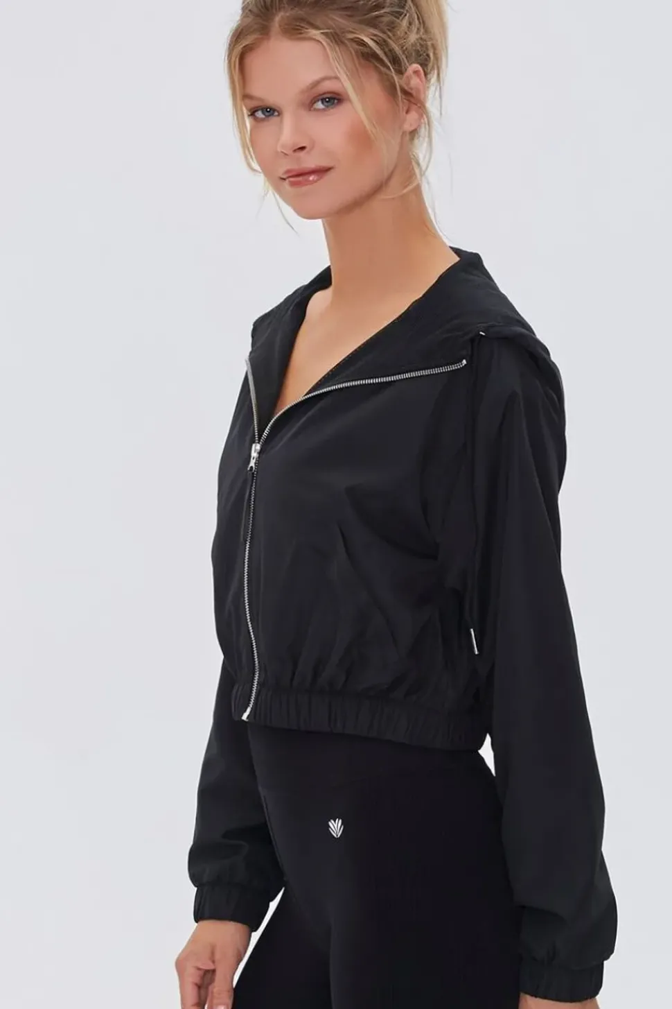 Active Zip-Up Hooded Windbreaker
