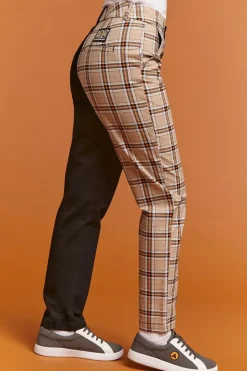 Airwalk Colorblock Plaid Pants