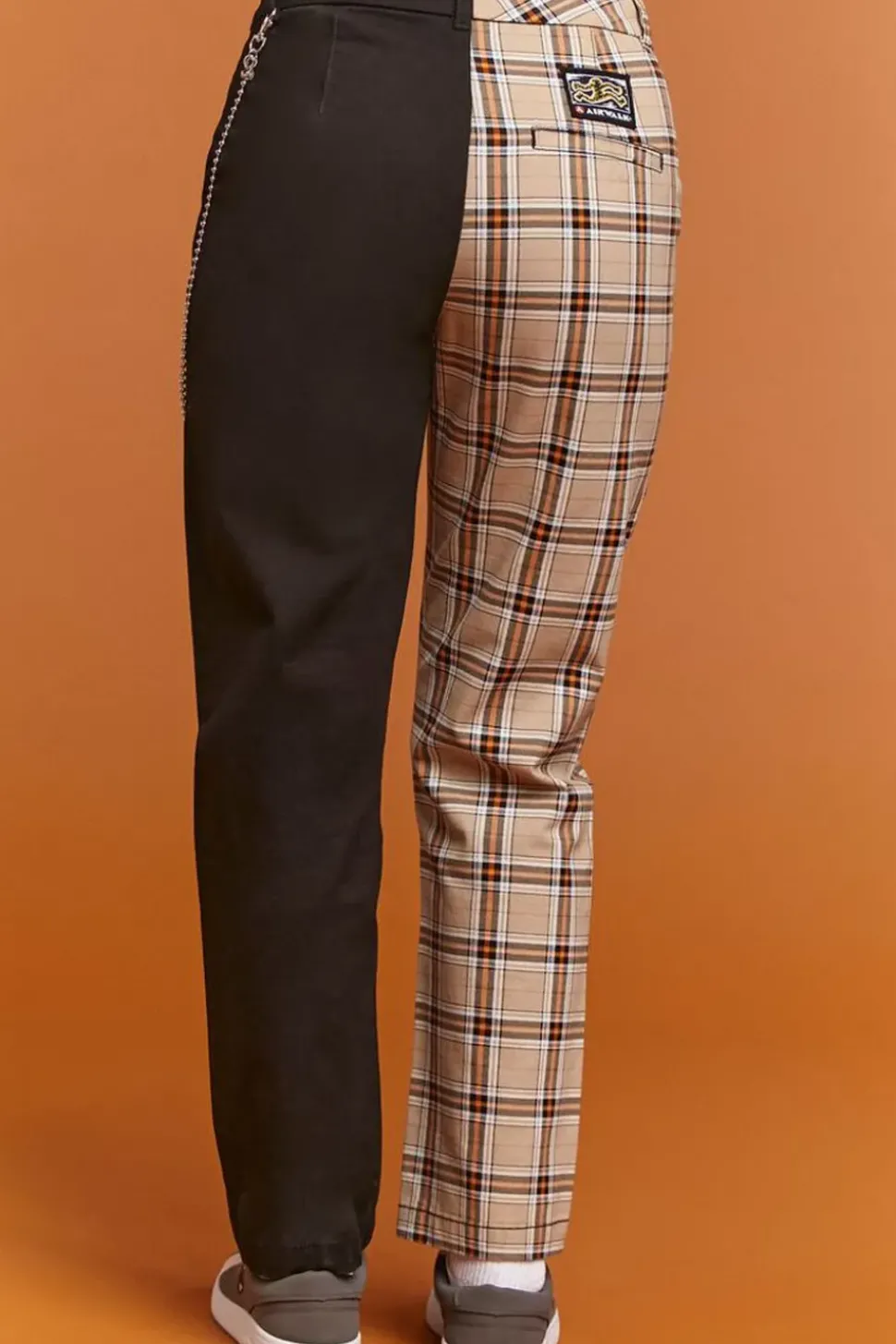 Airwalk Colorblock Plaid Pants