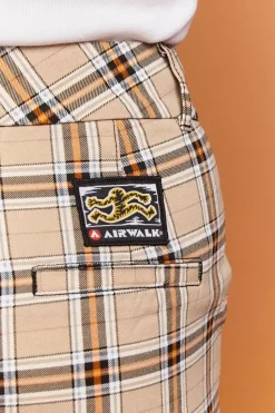 Airwalk Colorblock Plaid Pants