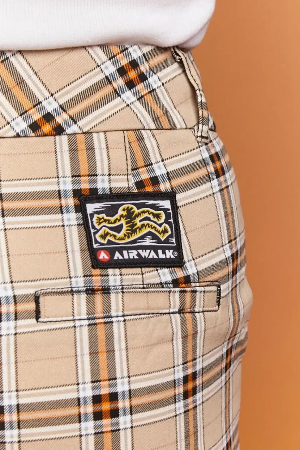 Airwalk Colorblock Plaid Pants
