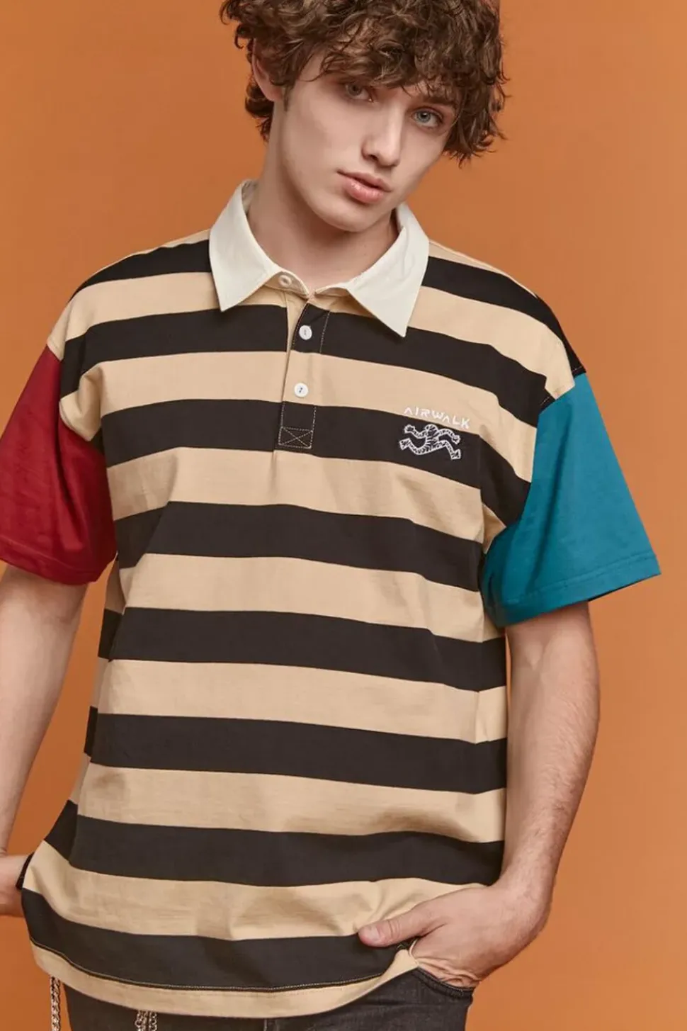Airwalk Colorblock Polo Shirt