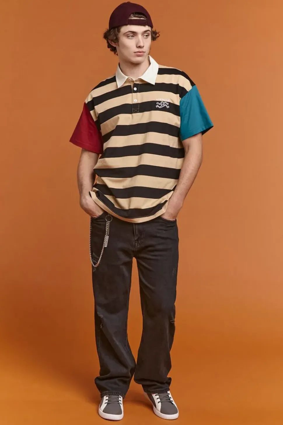 Airwalk Colorblock Polo Shirt