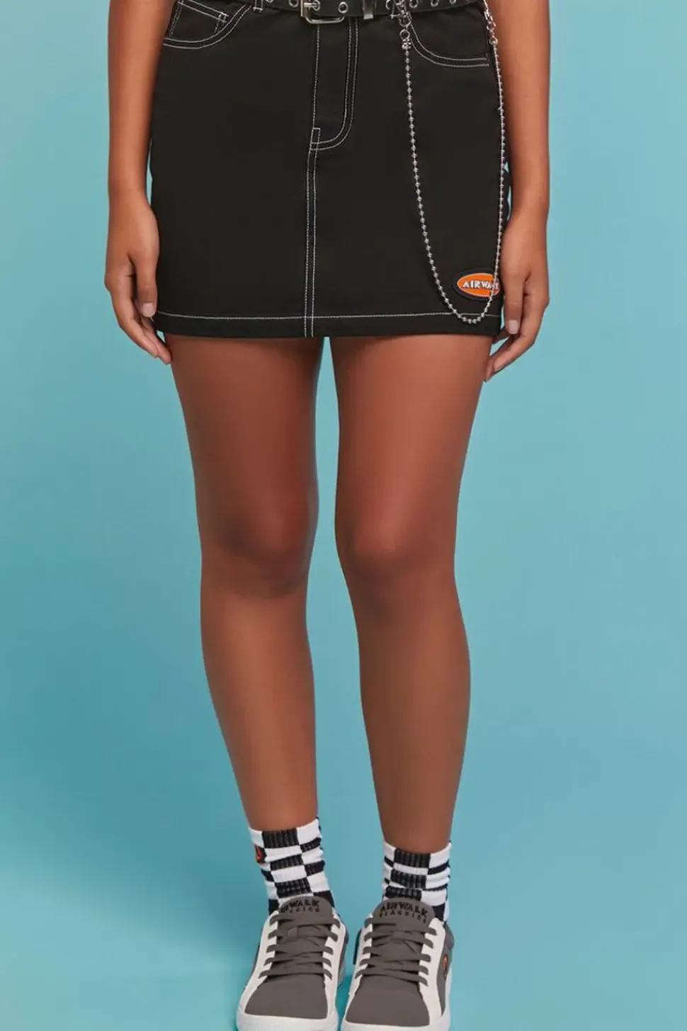 Airwalk Denim Mini Skirt